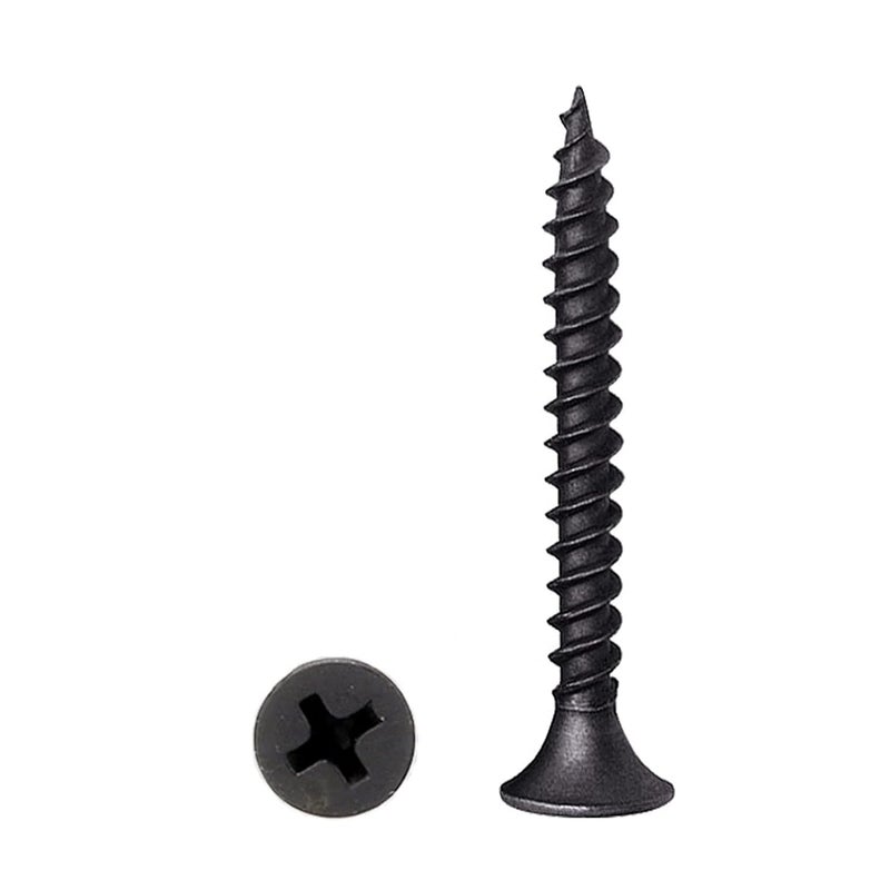 LERNOU 250 pcs Outdoor Wood Screws, Phillips Flat Head Long Screws, Self-Tapping Countersunk Screws, Quick Self-Tapping Deck Screw for Various Woodworking Repairs and DIY Projects #6 x 1-5/8''(40 mm) - Image 1